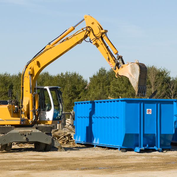 how many times can i have a residential dumpster rental emptied in Peterson AL